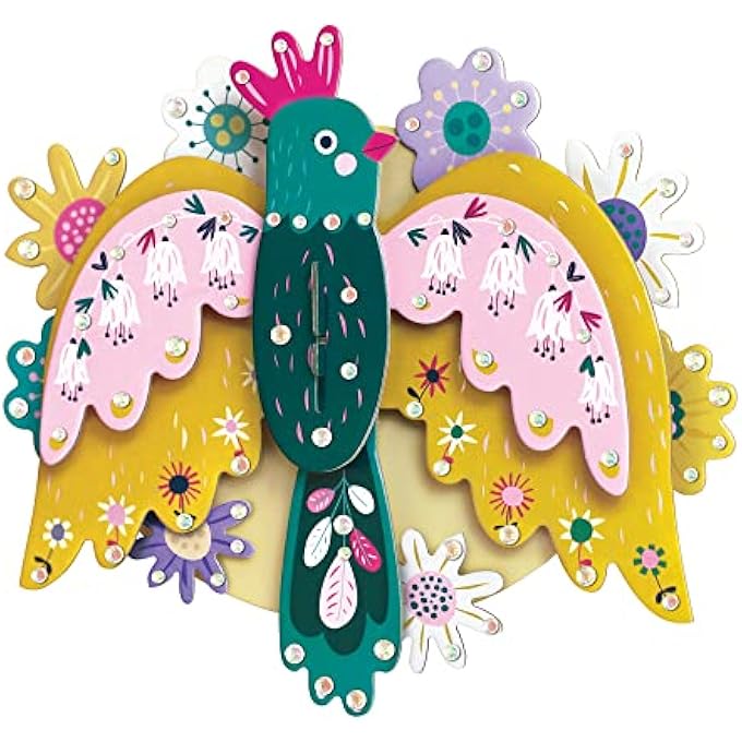 3D DECORATION - BIRD KIT | TURN YOUR WALL INTO A ZOO! CREATE 3D DECORATIONS WITH PRE-CUT CARDBOARD PUZZLE PIECES | THOUGHTFUL AND CREATIVE GIFT OPTION FOR KIDS 3+ - Image 2